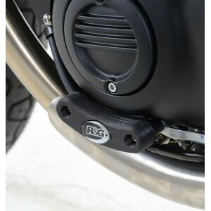 【R＆G】 R&G RG-ECS0108BK エンジンケーススライダー左 BLK Thruxton1200/R 16-・Speed Twin1200 19-・STREET TWIN 16-18