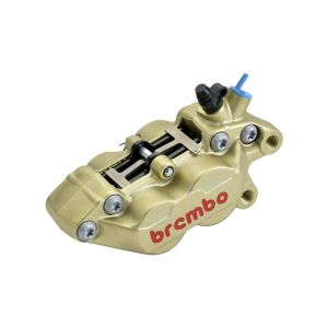 【ブレンボ】 ブレンボ 20.5165.84 P4-40R アキシャル 4P キャリパー ゴールド レッドロゴ 右 φ30/34 取付ピッチ:40mm