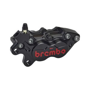 【ブレンボ】 ブレンボ 20.4756.57 P4-40RB アキシャル CNC 4P キャリパー ブラックアルマイト レッドロゴ 左 アルミピストン φ30/34 取付ピッチ:40mm