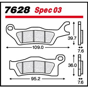 【メタリカ】 メタリカ 7628-Spec03 B/PAD SPEC03 GSX-R125/150