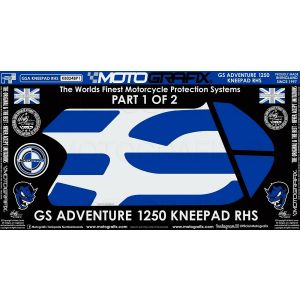【モトグラフィックス】 モトグラフィックス MT-KB024BP1 ボディパッド KNEE 右側 BMW R1250GS Adventure 19-(Rallye HP Special Edition)