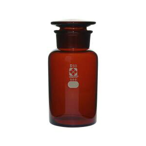 【柴田科学 SIBATA】 柴田科学 017080-500A 試薬びん 広口 茶褐色 500mL メーカー直送 代引不可 北海道沖縄離島不可