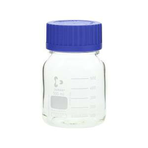 【柴田科学 SIBATA】 柴田科学 017250-500A ねじ口びん 広口 青キャップ付 500mL メーカー直送 代引不可 北海道沖縄離島不可
