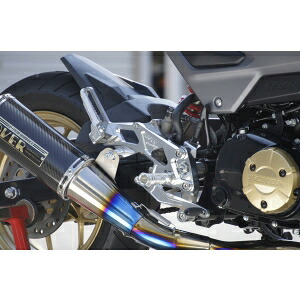 【オーヴァーレーシング OVER RACING】 オーヴァーレーシング 51-221-31B バックステップ 4POS タンデム付 ブラック GROM