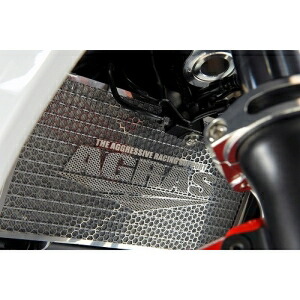 【アグラス AGRAS】 アグラス 309-494-B00 ラジエターコアガード Bタイプ ロゴ無 Ninja400R -14/Ninja650R 12-14 AGRAS