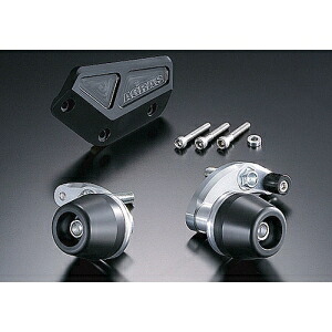 【アグラス AGRAS】 アグラス 342-266-004B Rスライダー 3点セット 右 黒 YZF-R6 06-07 AGRAS
