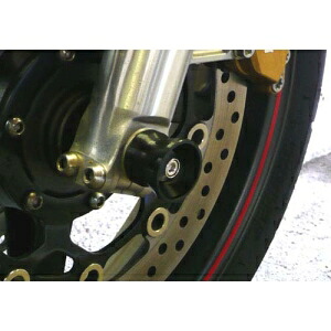 【アグラス AGRAS】 アグラス 344-167-J0B Fアクスルプロテクター ファンネル ブラック ジュラコン CB1300SF 03-09 AGRAS
