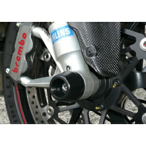 【アグラス AGRAS】 アグラス 343-558-J0B Fアクスルプロテクター コーン ブラック ジュラコン DUCATI 1098S AGRAS