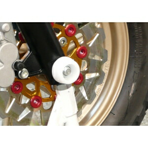 【アグラス AGRAS】 アグラス 343-112-J0W Fアクスルプロテクター コーン ホワイト ジュラコン NSR50/NSF100 AGRAS