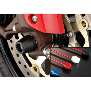 【アグラス AGRAS】 アグラス 343-170-A0B Fアクスルプロテクター コーン ブルー アルミ CBR1000RR 06-07 AGRAS