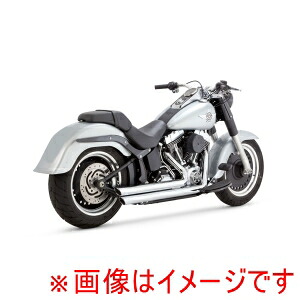 【バンスアンドハインズ】 バンスアンドハインズ 17959 BigShots Staggered ビッグショットスタッガード クローム マフラー SOFTAIL 86-09