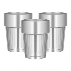 【サーモス THERMOS】 サーモス JDX-380D 真空 断熱 スタッキング タンブラー 3個セット 縦線