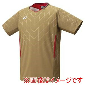 【ヨネックス YONEX】 ヨネックス 10698 メンズゲームシャツ フィットスタイル ゴールド SSサイズ YONEX