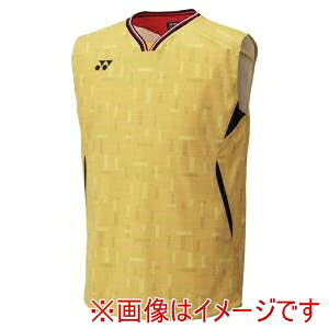 【ヨネックス YONEX】 ヨネックス 10701 メンズゲームシャツ ノースリーブ ヤマブキ Oサイズ YONEX