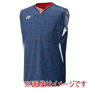 【ヨネックス YONEX】 ヨネックス 10701 メンズゲームシャツ ノースリーブ デニムネイビー Oサイズ YONEX