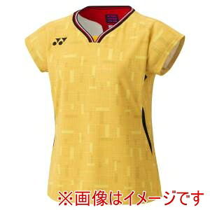【ヨネックス YONEX】 ヨネックス 20917 ウィメンズゲームシャツ フィットシャツ ヤマブキ Lサイズ YONEX