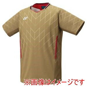 【ヨネックス YONEX】 ヨネックス 10698J ジュニアゲームシャツ ゴールド J130 YONEX