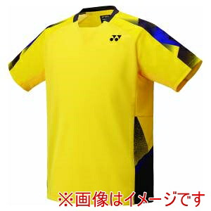 【ヨネックス YONEX】 ヨネックス 10676 ユニゲームシャツ フィットスタイル ライトイエロー Lサイズ YONEX
