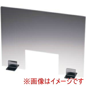 【遠藤商事 TKG】 TKG 飛沫ガードパーテーション〈窓付〉 600 STスタンド クリア ZPC8501 遠藤商事