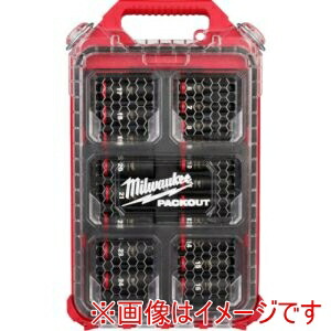 【ミルウォーキー milwaukee】 ミルウォーキー 49-66-6801 SHOCKWAVE IMPACT DUTY ディープインパクトソケット 3/8インチ 9.5mm 角 19PCS