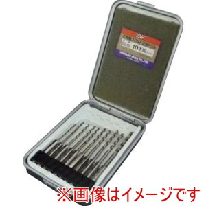 【イシハシ精工 ISF】 イシハシ精工 6COD-10S 六角軸コバルト正宗ドリル 10本組セット スチールケース入