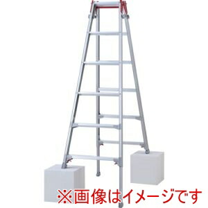 【長谷川工業】 長谷川工業 RYZ-18D 脚部伸縮式アルミはしご兼用脚立 ワンタッチバー RYZ型 6段 10888 メーカー直送 代引不可 北海道沖縄離島不可