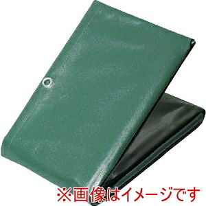【萩原】 萩原 EH-W4 ターピー エステル帆布トラックシート W-4号 グリーン 2.6m×3.8m メーカー直送 代引不可 北海道沖縄離島不可