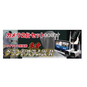 【レッツコーポレーション】 レッツ コーポレーション L-WMN-GS2CR ワイヤレス見張隊NEOグランドスラム2CR 監視カメラ 防犯カメラ カメラ2つセット メーカー直送 北海道沖縄離島不可