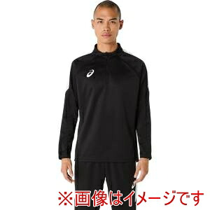【アシックス asics】 アシックス 2101A317 ハーフジッププラクティスシャツ パフォーマンスブラック XS