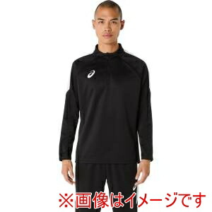 【アシックス asics】 アシックス 2101A317 ハーフジッププラクティスシャツ パフォーマンスブラック S