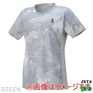 【ゴーセン GOSEN】 ゴーセン T2555 レディース ゲームシャツ アイスグレー O