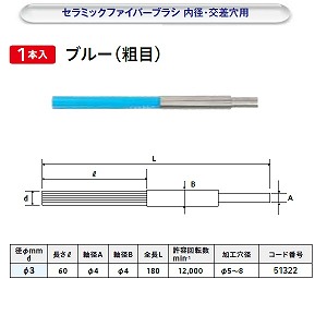 【ナカニシ】 ナカニシ 51322 先端工具 セラミックファイバーブラシ