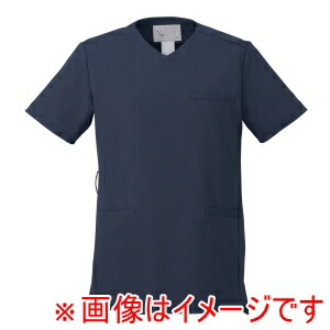 【住商モンブラン】 住商モンブラン UM502-IB スクラブ 兼用 半袖 インディゴブルー SS