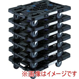 送料無料！！ 【トラスコ TRUSCO】 トラスコ MPK-500J-BK-M6 まとめ買い 樹脂製平台車 ルートバン MPK-500J-BK 6台セット メーカー直送 代引不可 北海道沖縄離島不可【smtb-u】 10,340円