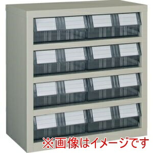 送料無料！！ 【トラスコ TRUSCO】 トラスコ TM-44BW パーツケース 横型バンラックケースM型 592X307XH609 2列4段 メーカー直送 代引不可 北海道沖縄離島不可【smtb-u】