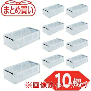 送料無料！！ 【トラスコ TRUSCO】 トラスコ TPO-362-TM-10P まとめ買い オリコン TPO型 折りたたみコンテナ TP規格 32L 透明 10個 メーカー直送 代引不可 北海道沖縄離島不可 【smtb-u】