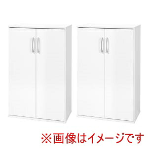 送料無料!! 【萩原】 萩原 RSR-1702WH-2S シューズ ラック 2点セット ホワイト メーカー直送 代引不可 北海道沖縄離島不可【smtb-u】