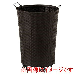 送料無料！！ 【萩原】 萩原 RUD-2448DBR バスケットワゴン ダークブラウン メーカー直送 代引不可 北海道沖縄離島不可【smtb-u】