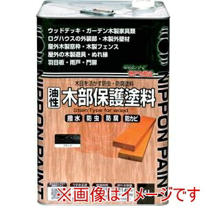 【ニッぺ】 ニッぺ 油性木部保護塗料 14L ブラック HYM009-14