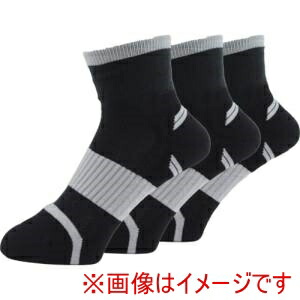 【ユタカメイク】ユタカメイク SWYS-D13 靴下 ASHITOMO WORKING SOCKS 破れ対策 先丸 ショート ダーク 3足組 25ー27cm画像
