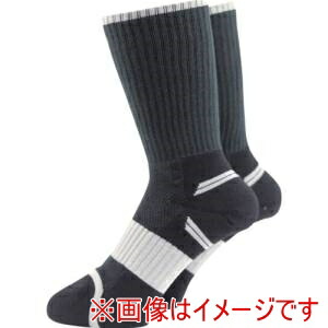 【ユタカメイク】ユタカメイク SWYC-D12 靴下 ASHITOMO WORKING SOCKS 破れ対策 先丸 クルー ダーク 2足組 25ー27cm画像