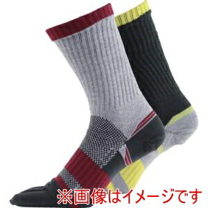【ユタカメイク】ユタカメイク SWYC-C52 靴下 ASHITOMO WORKING SOCKS 破れ対策 5本指 クルー アソート 2足組 25ー27cm画像