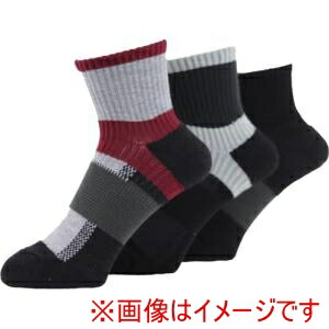 【ユタカメイク】ユタカメイク SWZS-C13 靴下 ASHITOMO WORKING SOCKS ズレ対策 先丸 ショート アソート 3足組 25ー27cm画像