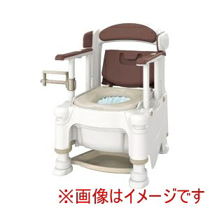 送料無料！！ 【アロン化成】 アロン化成 534829 533-484 安寿 ポータブルトイレ FX-30 らくゾウくん 自動ラップ2 暖房便座 アースブラウン メーカー直送 法人限定 北海道沖縄離島不可【smtb-u】