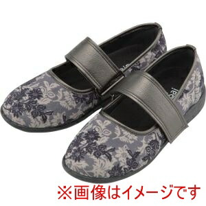 【マリアンヌ製靴】 マリアンヌ製靴 347766 SaiSai～フラワープリント～ W941 婦人用 23.5cm クラシックブラック