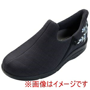 【徳武産業】 徳武産業 532321 瞬感スポッと 1141 LL 刺繍ブラック