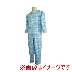 【萬楽】 萬楽 271174 1201 マンラク1型ねまき 夏用 LL ブルーチェック