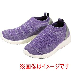 【マリアンヌ製靴】 マリアンヌ製靴 484105 SaiSaiストレッチニットスニーカー WG140 男女兼用 L パープル