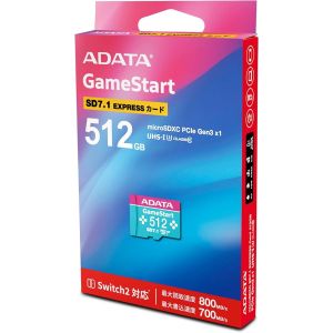 【エイデータ ADATA】 ADATA UD512GEX3L1-C-JP-I microSD Premier Extreme 512GB Switch 2対応