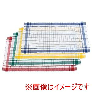 【江部松商事 EBM】 EBM 半麻格子ダスター 12枚入 赤 江部松商事